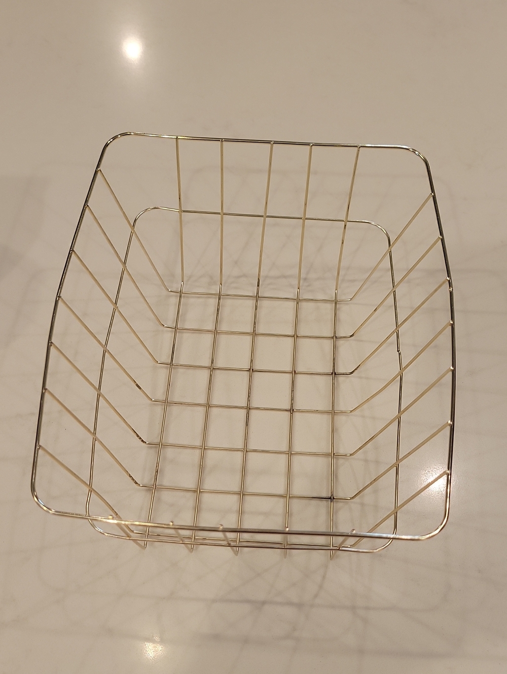 Gold Wire Storage Basket